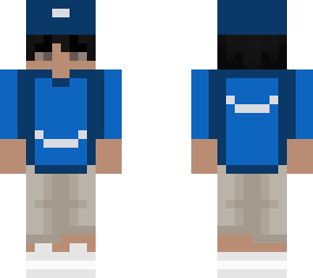 a guy dressed in blue