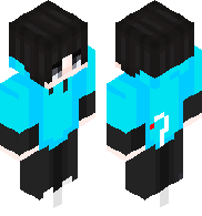 Anime blue boy