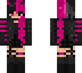 black magenta alt girl