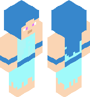 blue haired girl