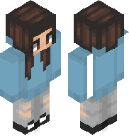 Blue Hoodie Girl