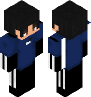 Blue T shirt minecraft skin 
