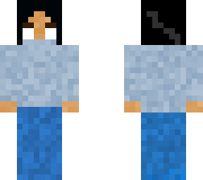 blue turtleneck