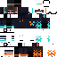 skin for Boy Fire Hands Creeper Orange Blue