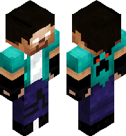 Cool Herobrine with glasses 