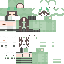 skin for Cute E-Girl Model Slim Girl Green Black Hair