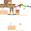 skin for Cute Rainbow Subway Flower Girl