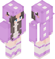 Dinosaur girl (recolored purple)