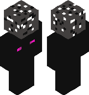 Enderman holding bedrock