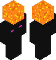 Enderman holding lava