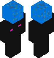 Enderman holding water