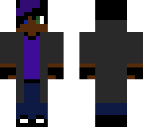Fairytail me with purple streak and no hood