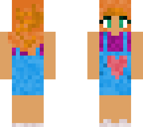 Hearty overall girl
