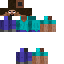 skin for herobrine is steves brother and herobrine was like this when he did not have... white eyes