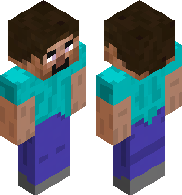 herobrine is steves brother and herobrine was like this when he did not have... white eyes