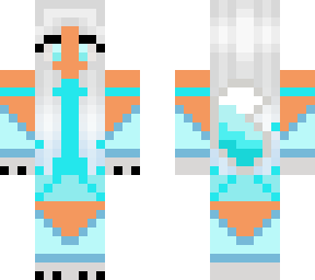 Ice wolf one of my own minecraft skins on YT DO NOT COPY