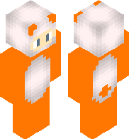 me in a orange panda suit