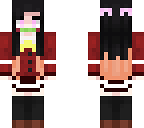 Nezuko wearing Charlotte uniform