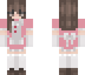 pink maid costume