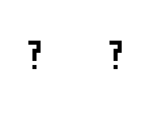 question mark in white