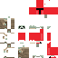 skin for Red mandalorian with baby yoda walking in front