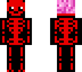 Red Skelli with brainz