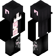 Skin black pink hello kitty melody emo egirl goth ripped jeans girl 2026 