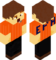 Sleek leather jacket with orange shirt and black pants