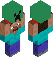 Steve w creeper head