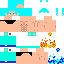 skin for super super handsome muscular blue-haired brother