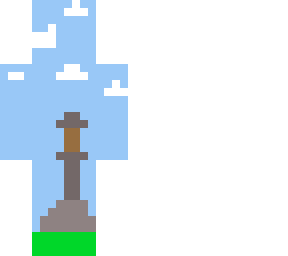 sword in the stone pixal art