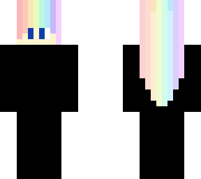 THE HAIR GAVE HER AWAY rainbow ninja girl