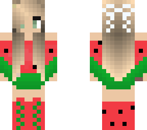 Watermelon girl without flower crown