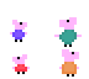 You know what it is Peppa Pig Pixel Art