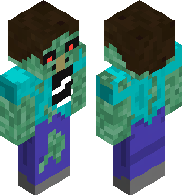 zombie steve with zombie villager merged